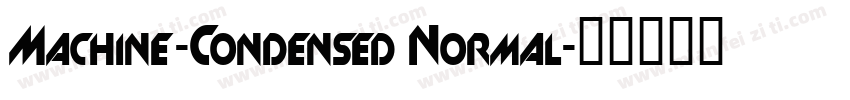 Machine-Condensed Normal字体转换